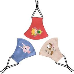 Kids Mask Reusable, Washable, Breathable & Comfortable Stylish Face Mask with Adjustable Earloops for Boys Girls (Bunny Pony 2-5 yrs)-picture-20