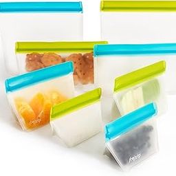 rezip Deluxe 8-Piece Resusable Storage Bag Kit (Moss Green/Aqua)-picture-13