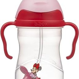 b.Box Disney Sippy Cup | Minnie Mouse Sipper for Babies | Leak-Proof with Weighted Straw BPA-Free | 240ml Multicolor (6m+)-image-95