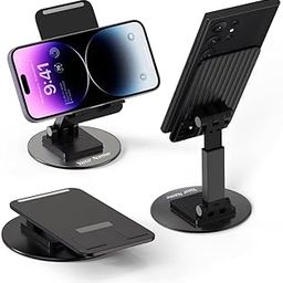 Giftana Personalized Mobile Stand Holder for All Smartphones & Tablets,360 Degree Rotating Mobile Stand, Adjustable Foldable Phone Holder, Mobile Holder for Home, Corporate Gift for Employee (Black)-image-66