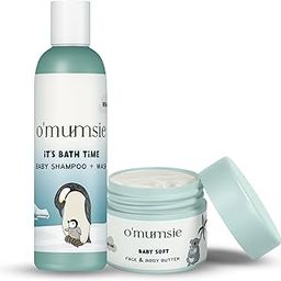 O'mumsie-Tiny Explorers Travel Kit for babies | Face & Body Butter (50 gm), Baby Wash + Shampoo (50 ml) | Perfect For Babies & Kids For Travel | Saver pack-image-1