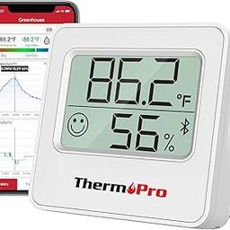 ThermoPro Bluetooth Digital Hygrometer Room Thermometer Indoor Thermometer and Humidity Gauge with App Alert Data Storage for Home Greenhouse Cellar-16
