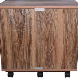 Wooden Inverter Battery Trolley Cabinet with Battery Tray | Battery Box | Wooden Invertor Trolley, ups Box for Home and Office | 6 Wheels Support | Load Capacity-120Kg (African Color)-image-70