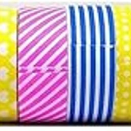 kidivo Printed Paper Tape Rolls For Decorative Art Craft and DIY Gift Wrapping Supplies(10 Pieces)-picture-30