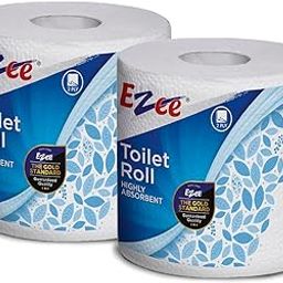 Ezee Vipe 2 Ply Toilet Paper Tissue Roll - Pack of 2 - 420 Pulls Per Roll-20