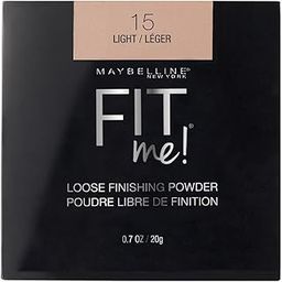 Maybelline New York Loose Finishing Powder, Controls Shine, Mineral Based Formula, Fit Me, 15 Light, 20g-18