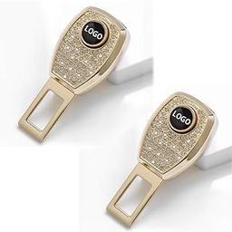 Soft Auto Seat Belt Cover Seatbelt Shoulder Pad for a More Comfortable Driving Compatible with All Cars and Backpack (GOLD-DIAMOND)-12