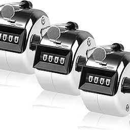 Amazon Brand – Umi 3 Pc Hand Tally Counter 4-Digit Lap Counter Clicker Handheld Mechanical Number Click Counters with Metal Finger Ring Hoop Holder-13
