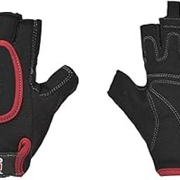 USI UNIVERSAL Gym Gloves - Men & Women's Workout Powerlifting Gloves, Microfiber, Padded Palm & Silicon Tab Closure (Large, Grey)-image-53