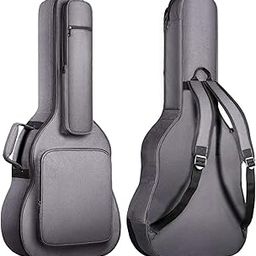 Grow wings® Heavy Acoustic Reinforced Thick Sponge Soft Padded Guitar Case (Grey)-image-4