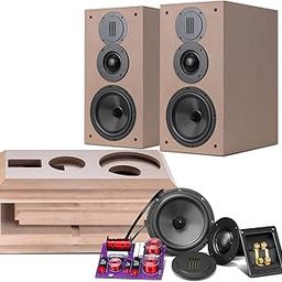 HiVi-Swans DIY 3 Way Passive Bookshelf Speakers Pair - DIY Speaker Kit-Peak Power 120 Watt Home Theater Bookshelf Speakers for Surrounds or Front-25