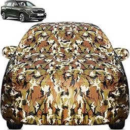 Pivalo Car Body Cover for Kia Seltos All Model & Years (2019-2024) 100% Waterproof with Mirror Pockets, Triple Stitched Dustproof Heat Resistant UV Protection (Military/Jungle/Camouflage)-12