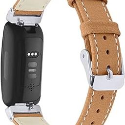 AISPORTS Compatible with Fitbit Inspire/Inspire HR Leather Strap for Women, Breathable Sport Strap Soft and Thin Replacement Strap for Fitbit Inspire/Inspire HR/Ace 2 Fitness Tracker-11