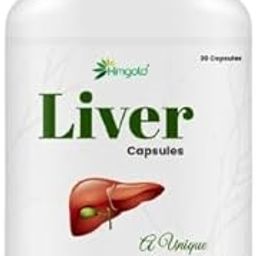 HimGold Liver Detox Supplement Milk Thistle Natural Body Detox & Digestive Enzymes- Fit Health Fatty Liver Care| Bhringraj, Wheatgrass Juice, Ginseng | FDA Approved |30 Capsule Pack Of 5-20