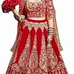Traditional Bridal Lehenga Choli, Semi Stitched beautiful Lehenga, Choli With Dupatta For wedding-picture-21