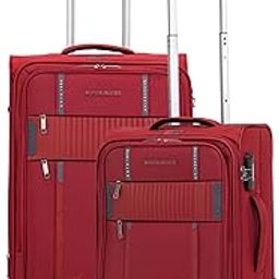 verage Specter Set of 2 (Small Cabin + Medium Check-in) Combo Red Soft Sided Luggage Trolley Bag for Travel with Expandable & Anti Theft Zipper Suitcase Spinner for Men and Women-picture-48