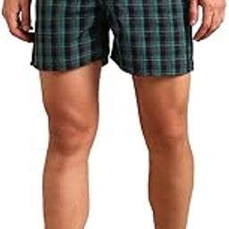 Men's Checked Boxer (Pack of 1) | Soft Elastic Waistband | Breathable Fabric-image-13