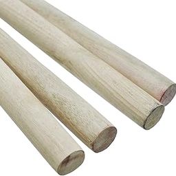 R&H Round Wooden Sticks 18 INCHES in Length, 14MM in Thickness Pack of 4 for Craft, Macrame, Thread Works, Decorations, DIY Projects ETCC-image-50