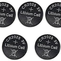 CR2025 3V Lithium Cell Batteries, Pack of 5, for Key Fobs, Watches, Calculators, Electronics-picture-25