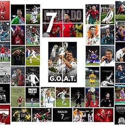 Ronaldo Poster (Set of 48) | Cristiano Ronaldo Mini Posters (15 x10 cm) | Football Posters of Ronaldo for Wall, Bedroom, Living room | Football for Wall | Glue Dots Included-picture-25