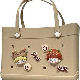 ™ Beach Bag Creative Supplies Portable Pouch Beach Tote for Travel Party Khaki-image-38