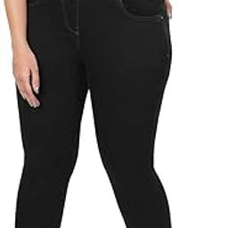 Women Stretchable High Waist Regular Fit Shapewear Denim Jeans-image-53
