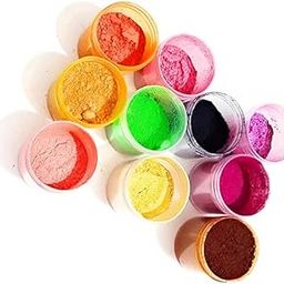Tolaram Rangwala Multipurpose Mica World Powder Pigment for Making Cosmetic Candle Art and Crafts Bath Soap Different Colors Nail Art Resin Jewelry Pack of 19-190 GMS-picture-26