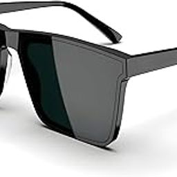 Retro Square Black Light Weight Uv Protection Non-Polarized Sunglasses For Men And Women Uv Protection Classic Sunglass Unisex, Medium-picture-13