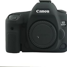 CEARI Flexible Silicone Case Camera Body Protective Cover Skin for Canon EOS 5D4 5D Mark IV Digital Camera + MicroFiber Cloth - Black-picture-51
