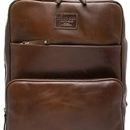 Genuine Leather Backpack Laptop Bag For Men and Women | Leather Laptop Bag (Brown)-image-27
