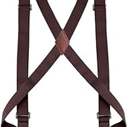 ™ Mens Womens Suspender X Shaped Elastic Straps Hook Suspenders Adjustable Coffee | Suspenders Braces | Mens Accessories-image-61