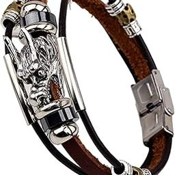 Enakshi (LABEL) Creations PU Leather Bracelet Goth Casual Ethnic for Men Women Fashion Buckle BraceletJewelry & Watches-image-28