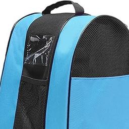 UJEAVETTE® Skating Shoes Bag Handbag Breathable 3 Layers Inline Skate Carry Bag Case Blue Half Mesh-image-60