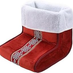 UJEAVETTE® Cosy Electric Foot Warmer Washable 5-Modes Cushion Removable Lining Red-image-48