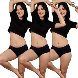 Period Panty for Women – Reusable Leakproof Underwear for Heavy Flow, Soft Organic Cotton, No Pads Needed, Rash-Free & Breathable, Long-Lasting | Pack of 3-18
