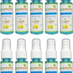 Ecomoms Hand Sanitizer 30ml 99.99% Effective Against Germs -75% Alcohol | Skin Friendly and Safe for Kids | Instant Germ-Free Protection 30ml (Pack of 10)-image-26