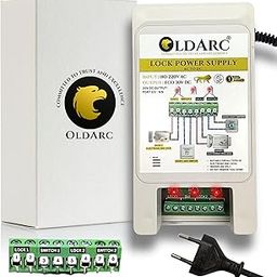 OldArc Lock Power Supply with LED for ALBA, CP Plus, Secureye, Yale Electronic Door Lock | 8 Port Two-Door Electric Lock Control SMPS Power Supply | 220AC to 12V-30V DC | Long Distance Voltage Supply-image-59