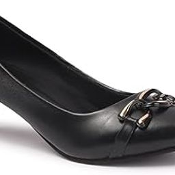 Women's with Bow Detail Classic & Elegant Pointed-Toe Heels-image-4
