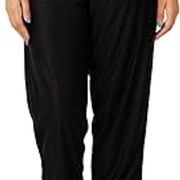 Women's Nylon Ankle Length Pants ICapris I Pant Slip I For Yoga, Nightwear - Color Black Pack of 1-image-4