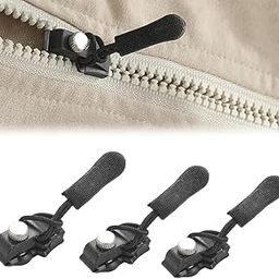 Bhuma™ 3 Sets Instant Zipper Repair Kit, Universal Zipper Slider Replacement, Adjustable Zipper Fixer Zipper Pull for Luggage Backpack Wallets Suitcases Tents Jackets Skirts Jeans.Universal Screw Fix Removable Zippers for Bags.-picture-22