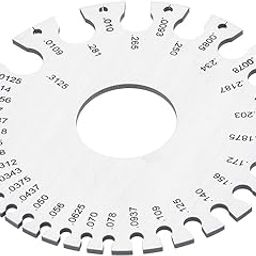 Up to Date Products & Tools Round Thickness Stainless Steel Wire Gauge Diameter Gage Metal Inch Measurement Instrument Hand Tools Measuring Range: Double-Sided Circular Metal Gauge 0-36-20