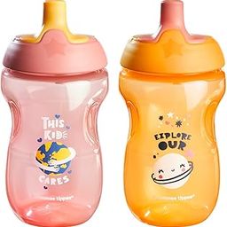 Tommee Tippee Sportee Cup, Blue & Green/Pink & Purple, 2 Count, Small -Colors Will Vary-image-2
