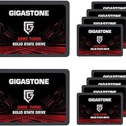 GIGASTONE SATA SSD 128GB (10-Pack) 2.5 inch SSD 520MB/s Upgrade Laptop PC Memory and Storage PS4 HDD Replacement 2.5" Internal Solid State Hard Drives SATA III SLC Cache 3D NAND Game Turbo Performance-6
