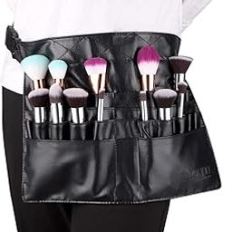 COSLUXE BEILI Makeup Brush Holder Bag, Professional Cosmetic Holder 28 Pockets Organizer with Artist Belt Strap (Brushes Not Included)-image-19