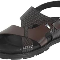 Men's Leather Textured Casual Sandals-picture-43