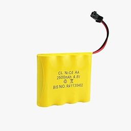 Compatible with 2500mAh 4.8v Ni-Cd AA Battery Pack with SM Connector for Cordless Phone, Toys, Car etc.-27