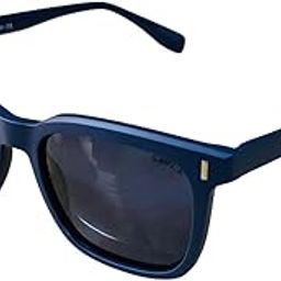 Sunglasses - Black Full Rim Rectangular Shape Stylish Polarized 100% UV Protected Sunglasses For Men & Women - C-47 S1112-1