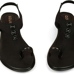 Women's Embellished One Toe Flats - EDINA_12472-picture-35