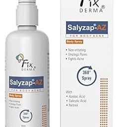 FIXDERMA Salyzap-Az 2% Salicylic Acid + 2% Azelaic Acid Body Acne Treatment Unscented Spray For Acne On Body Parts Like Back, Upper Arms | Paraben Free | Unclog Pores - 100Ml-image-10