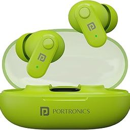 Portronics Harmonics Twins S16 in Ear Wireless TWS Earbuds with 24 Hrs Playtime, Clear Calls, Game & Music Mode, Low Latency, Bluetooth 5.3v, LED Display, Type C Fast Charging(Green)-17